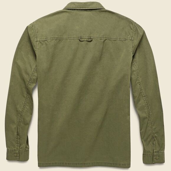 Penfield Men’s Blackstone Olive Green Cotton Twill Snap Closure Shirt Jacket - Picture 13 of 14